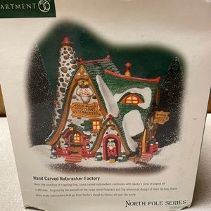 Department 56 North pole handcarved nutcracker factory